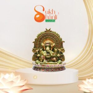 Green Aventurine decorated Ganesh