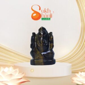 Tiger Eye Ganesha Statue