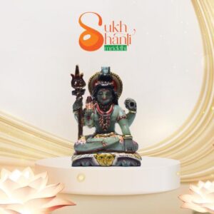 Green Aventurine Decorated Shiva Statue