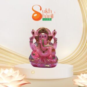 Rose Quartz Decorated Ganesha