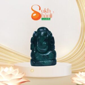 Melachite Ganesha Statue